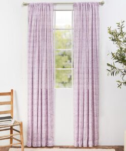 Spring Gnome Check Window Panel 50" x 63" or 50" x 84"