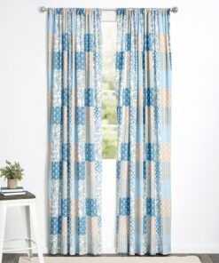 Coastal Coral Patch Window Panel 50" x 63" or 50" x 84"